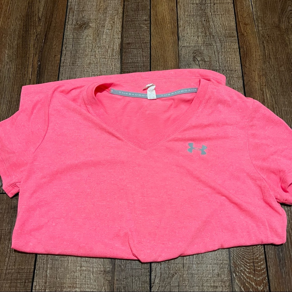Under Armour Bright Pink Crew Neck